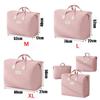 Pink Clothes Quilt Organizer Bag Large Capacity Weekend Travel Bag Durable Duffel Bag