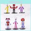 Милая фигурка Pomni Jax Rabbit из ПВХ, персонаж цирка, модель игрушки для коллекционеров