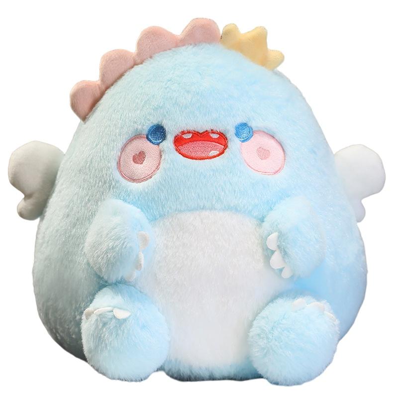 Милая плюшевая игрушка-подушка Ангел Динозавр для детей, набивка ПП-хлопком, мягкая ткань, идеальный подарок на день рождения, 30*26см