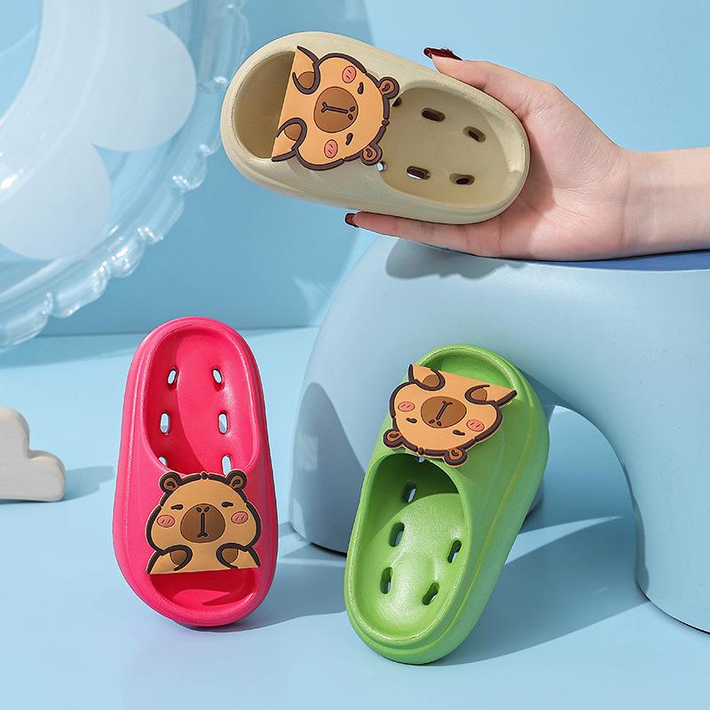 Детские тапочки, летние нескользящие купальные тапочки для мальчиков и девочек, детские домашние сандалии принцессы для девочек и тапочки