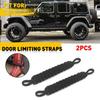 Прочные ограничительные ремни для дверей Oxford Black для 1976-21 Jeep Wrangler JL JK TJ