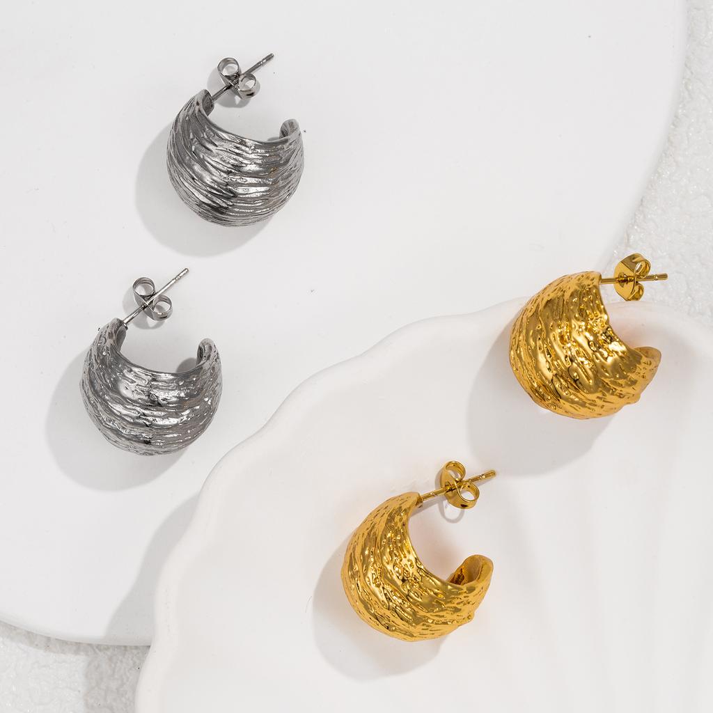 Женские полусферические геометрические серьги из нержавеющей стали, подходят для украшений для встреч и повседневного ношения.