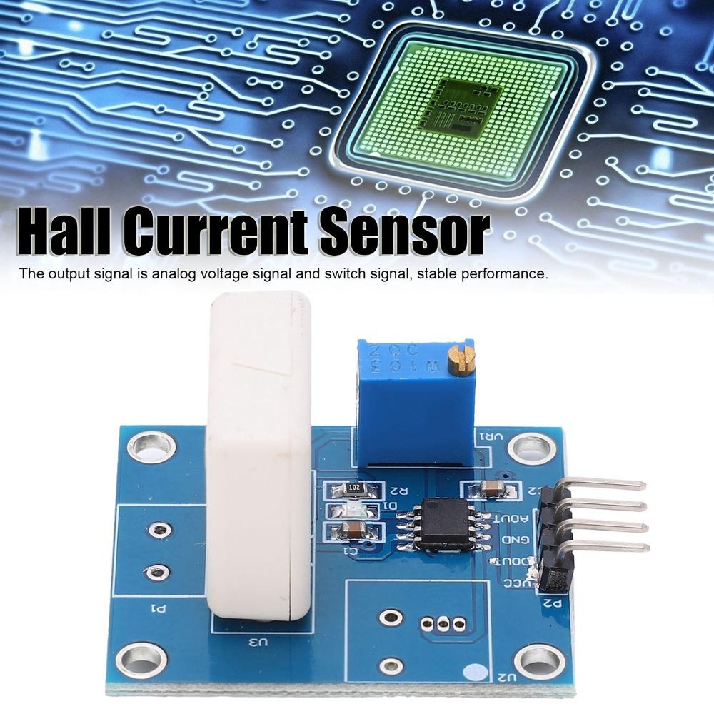 WCS1800 Hall Current Detection Sensor DC 5V Blue Overcurrent Protection Module Short Circuit Protection 35A