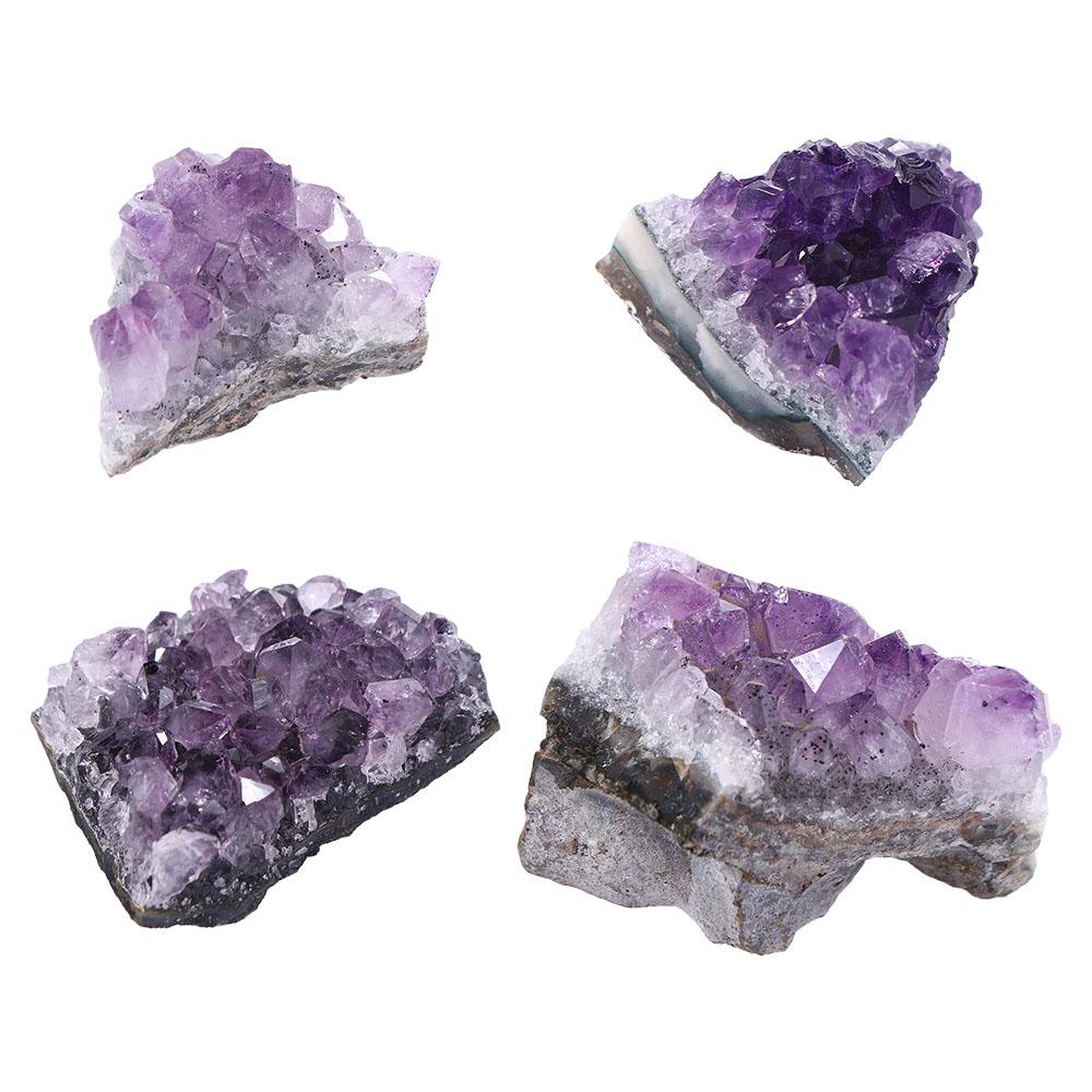 Natural Raw Crafts Home Decoration Ornament Healing Stones Quartz Amethyst Crystal Cluster