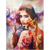 5D DIY Diamond Painting Girl and Fox Cross Stitch Kit Mosaic Diamond Embroidery Rose Full Round/Square Drill Home Decoration