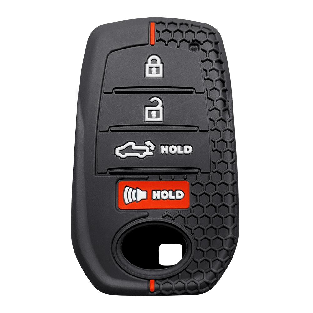Чехол для ключа автомобиля для Toyota Hilux 2024 Yaris Corolla 2023 Rav4 2021 CHR Revo Auris Innova Highlander Venza Держатель для ключей