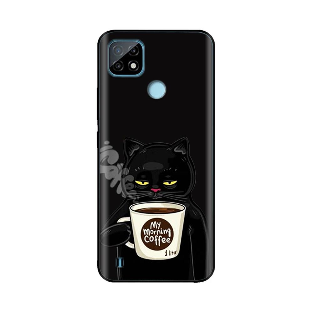 Чехол для Realme C21 Силиконовый Мягкий Милый Мультяшный Расписной Чехол для Телефона для Realme C21 C21Y C25 C25s Чехлы RealmeC25 C 21 Fundas Capa
