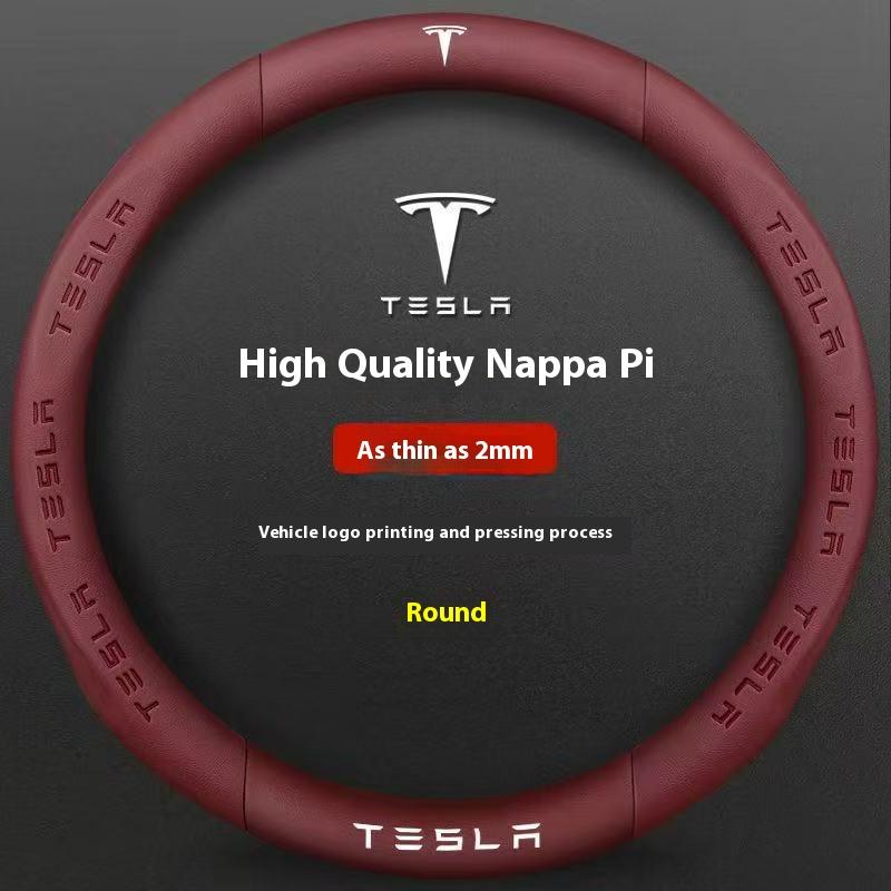 AME1 Car Steering Wheel Cover For Tesla Model 3 Model S Model Y Model X Roadster 2019-2025 Auto interior Steering Wheel Accessories