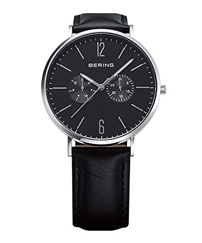 Часы BERING Analog Quartz Classic Collection с ремешком из натуральной телячьей кожи и сапфировым стеклом. Подлинный импортный продукт. Внутренняя гарантия 3 года.