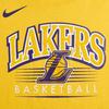 Nike Коллаборация НБА Футболка Los Angeles Lakers Dri-Fit SS25 Повседневная с круглым вырезом и коротким рукавом Детские топы Желтый 3Z2B7BAYX-LAK
