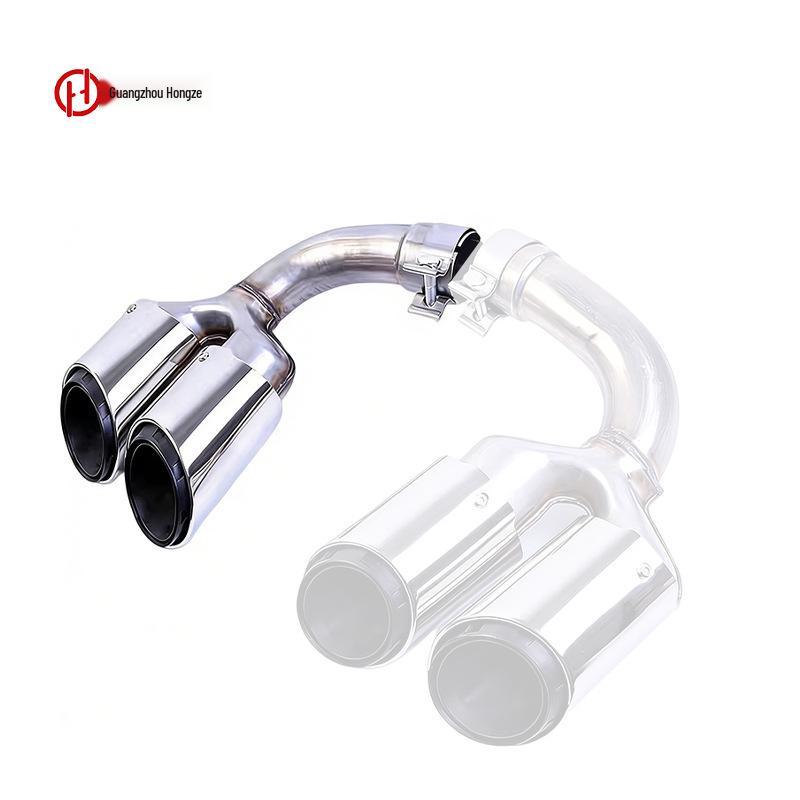 Porsche Cayenne GTS Sport Quad Exhaust Titanium Black Tailpipe for 2018-2025 Models