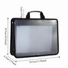 Waterproof Transparent A4 Handbag Zipper Bags File Storage Bag Students Portable Bag  Paperwork