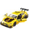1/24 BMW M4 гоночный автомобиль свободный ход светлый спортивный гоночный автомобиль модель игрушка литой металлический сплав миниатюрная реплика