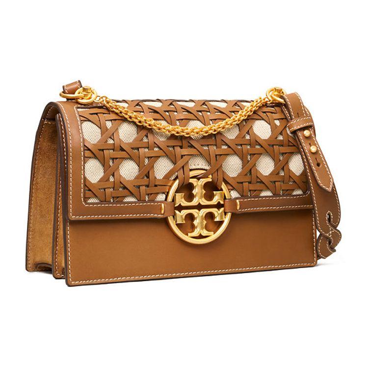 Tory Burch Miller Hollow Floral Leather Accordion Shoulder Bag Women bags 80631-909