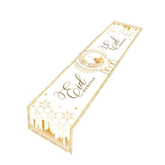 Скатерть-дорожка для украшения Рамадана, супермягкая износостойкая удлиненная крышка для обеденного стола, украшение Мубарак, товары для вечеринок