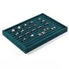 Stackable Velvets Jewelry Organizer Tray for Drawer Storage Rings Display Stand Earrings Bracelets Necklaces Holder