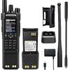 BAOFENG UV-32 GPS Long Range Two Way Radio, Wireless Frequency Copy Bluetooth Programming, 3800mAh High Capacity Battery, Black