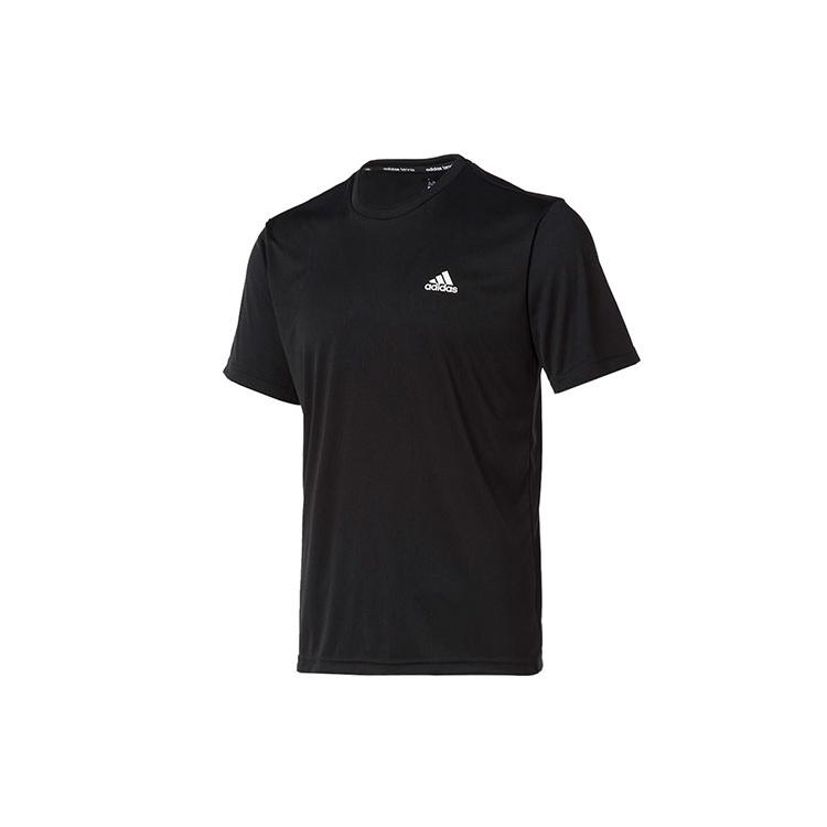 adidas Футболки мужские черные с круглым вырезом умеренного прямого кроя AZ4076