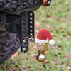 3D Printed Christmas Hat Tail Hook Pendant Durable Christmas Hat Cover  Vehicle Decoration