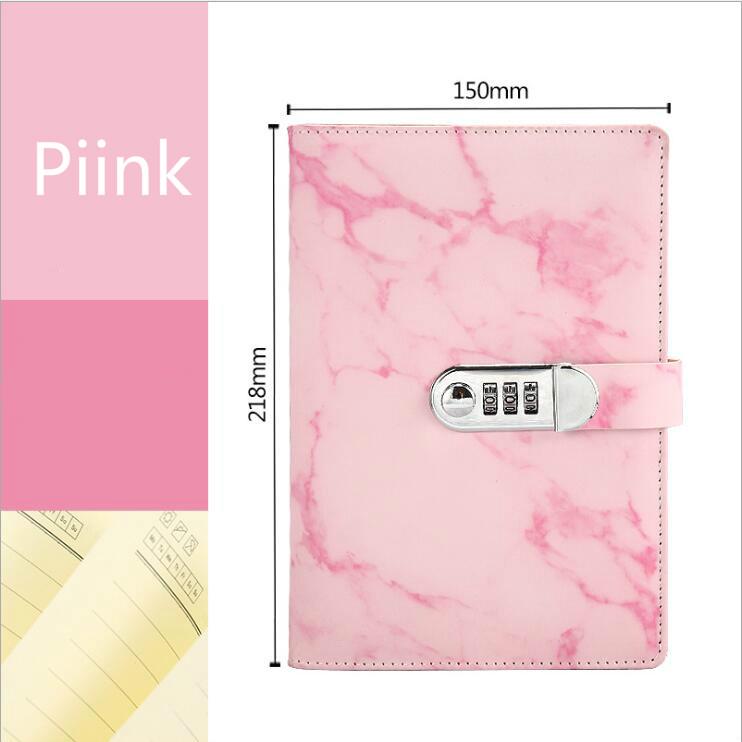 Ретро кодовая книга творческий студенческий дневник книга с замком блокнот канцелярские принадлежности кожаный утолщенный блокнот