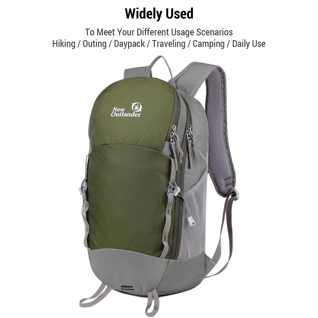 Новый походный рюкзак Outlander 25L, водонепроницаемый, легкий, для мужчин и женщин, большой емкости