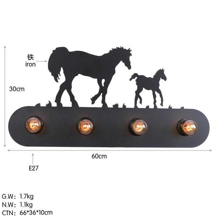 Ретро Стиль Лофт Железный Черный Сельский Промышленный Настенный Светильник Настенный Бра Светильники Крыльцо Прихожая