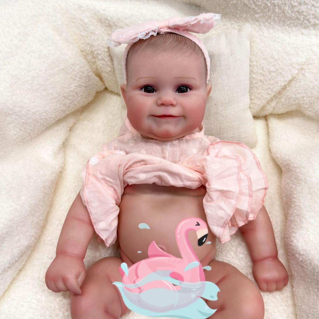 50 см силиконовая водонепроницаемая кукла Reborn Maddie для всего тела, ручная роспись с видимыми венами, реалистичный 3D тон кожи