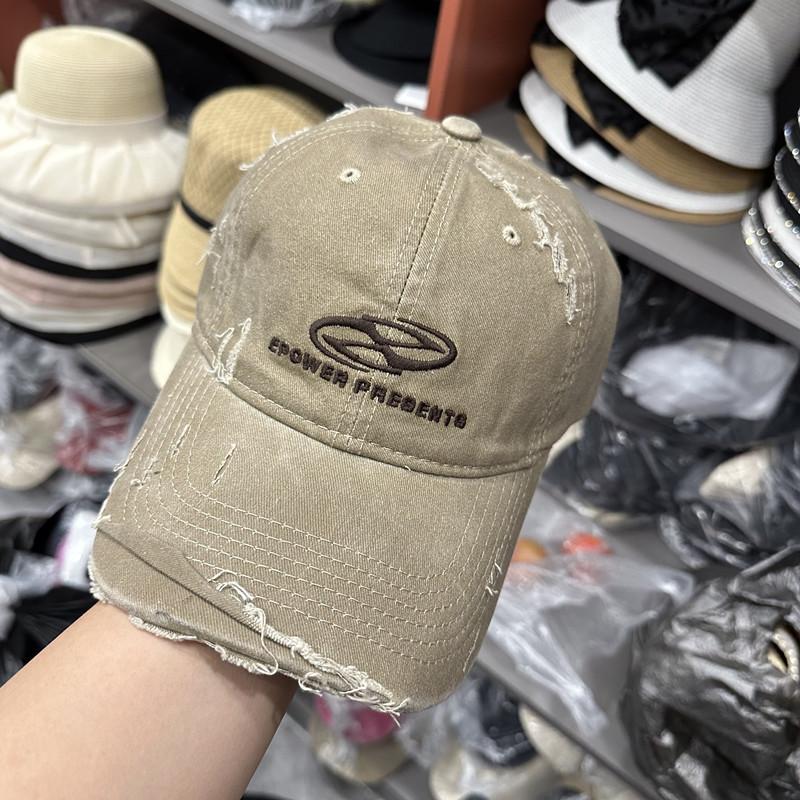 All-matched Worn Hat Covering Old Washing Cotton Cloth Soft Top Baseball Hat for Women Spring and Autumn Couple Baseball Cap