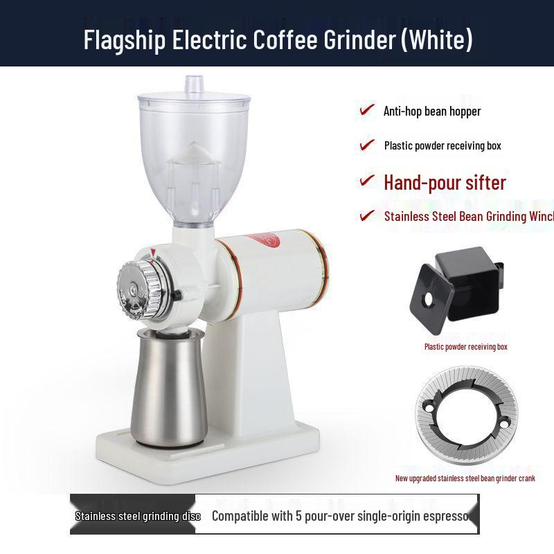 Electric Coffee Bean and Powder Grinder for Household Drip Brewing