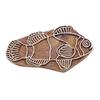 Indian Fish Border Stamp Handcarved Stamp Brown Textile Printing Block