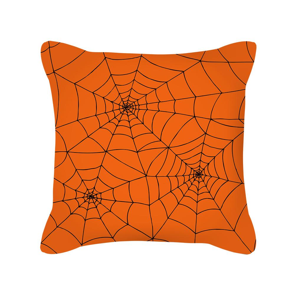 Halloween Cartoon Pumpkin Moon Bat House Decoration Pattern Pillowcase Bedroom Living Room Sofa Cinema Car Garden Pillowcase