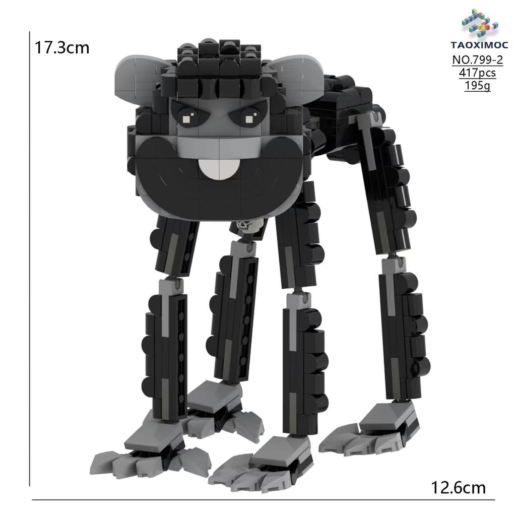 Poppy Playtime 4 Building Blocks Model Figure, Poppy Playtime Toy, Collectible Display Set, Kids Gift