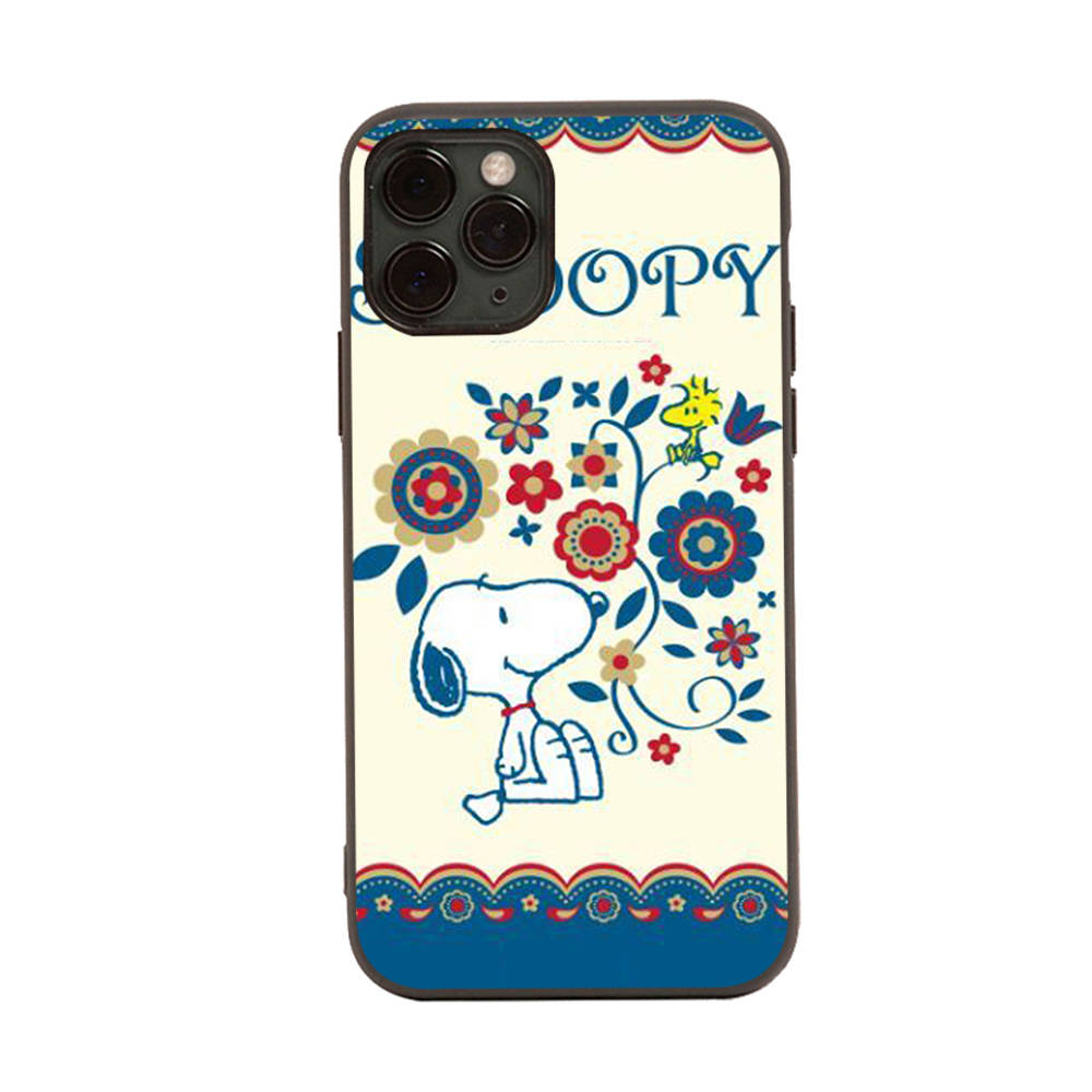 SM18 Snoopy Black Sofe Case for Samsung Note 20 Lite S24 Ultra S23 A03 A05 A06 A11 A71 A15 A16 A13 A24 A25 A33 A52 A53 A50 M55 M35 Plus