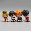 4 шт. Haikyuu!! Аниме Фигурка Gk Спящая Q-версия Скрученное Яйцо Милая Настольная Декорация ПВХ Модель Кукла-Действие Статуэтка Игрушка РождественскийПодарок