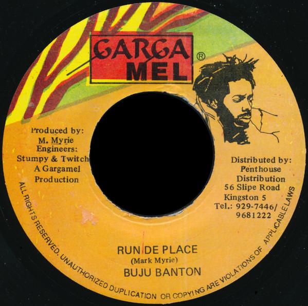 7-дюймовая пластинка BUJU BANTON Run De Place NONE Garga Mel Ямайка Регги Ска Даб Б/У
