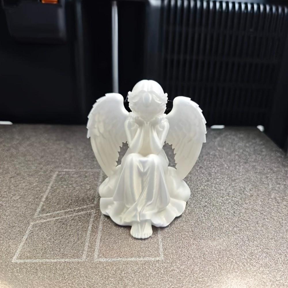 3D Printed Desktop Ornaments Light Luxury Guardian Angel Figurine Angel Wings Statue Office