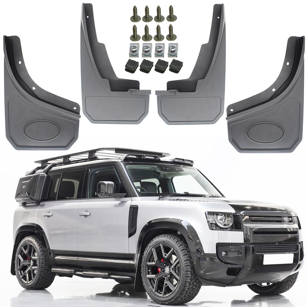 4X Mudflaps Mud Flaps Splash Car Fender Mudguard Front & Rear For Land Rover Defender L663 -2022 Accessories Protector