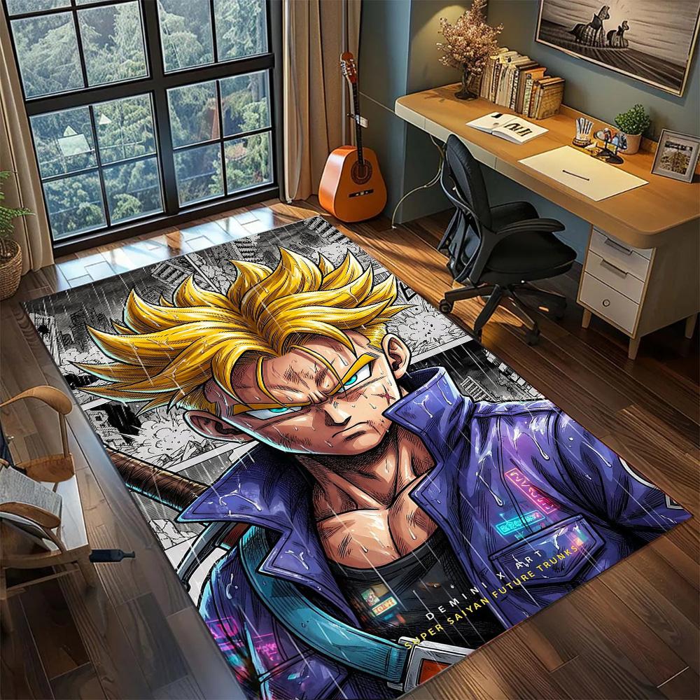 Goku Carpet Rug Bedroom Styling, Non Slip Washable Large Area Floor Mat Gamer Room Household.-TING