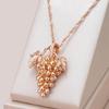 Luxury Grape Pendant Necklace for Women Trendy Gold Color Personality Jewelry