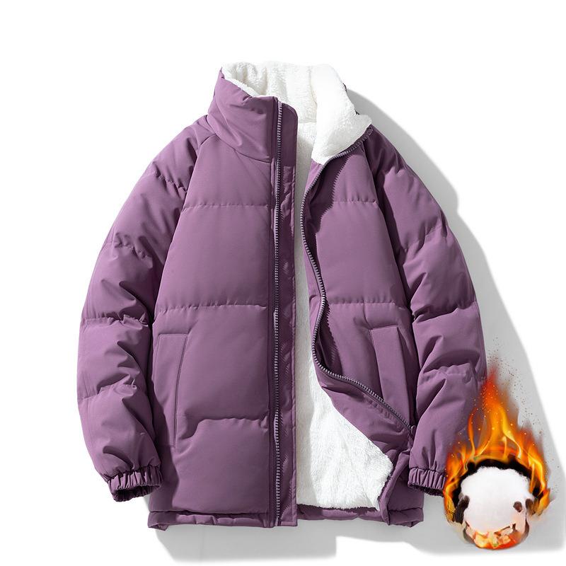 Куртка с воротником-стойкой и подкладкой для мужской осени и зимы, новая куртка для мальчиков с утолщенной защитой от холода