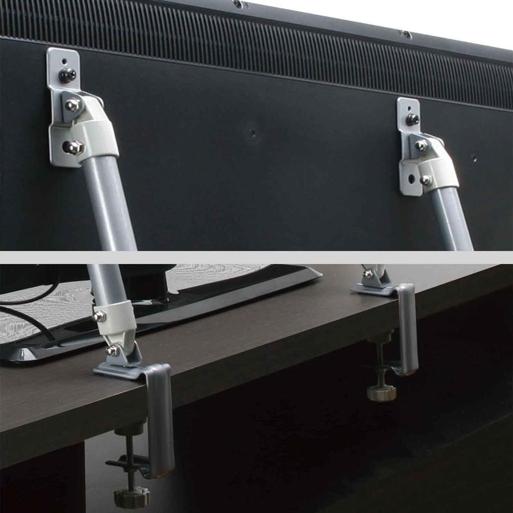 HEIAN SHINDO Fixed Pole for LCD Compatible with TV Sizes Inches Heian Shindo Kogyo Disaster Prevention Goods Earthquake-resistant TV, Silver, 32-60