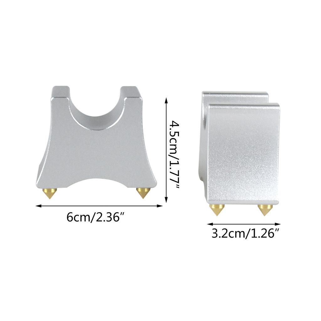 4 шт. Стойка-подставка для кабельного лотка Hi-Fi, шип, опорная рама, прочный металлический держатель для акустического провода, многофункциональный, амортизирующий