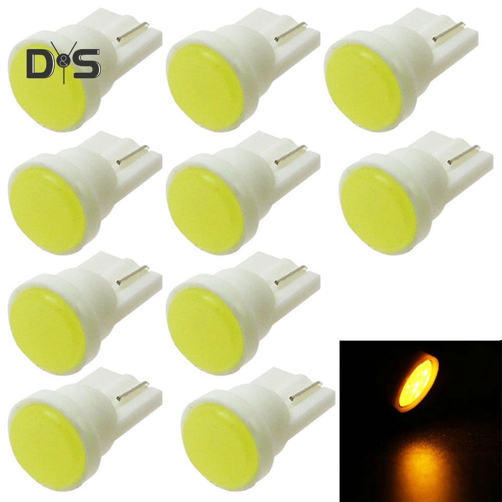 DYS Auto Shop 10Pcs Car Vehicle LED Light Wedge Door Instrument Side Lamp Bulb