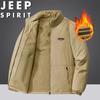 Мужская зимняя куртка JEEP SPIRIT для активного отдыха со стойкой воротником и утеплителем