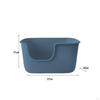 High Sided Cat Litter Boxes, Large Basin, Easy Clean Cage Kitten Potty Pan for Kittens,