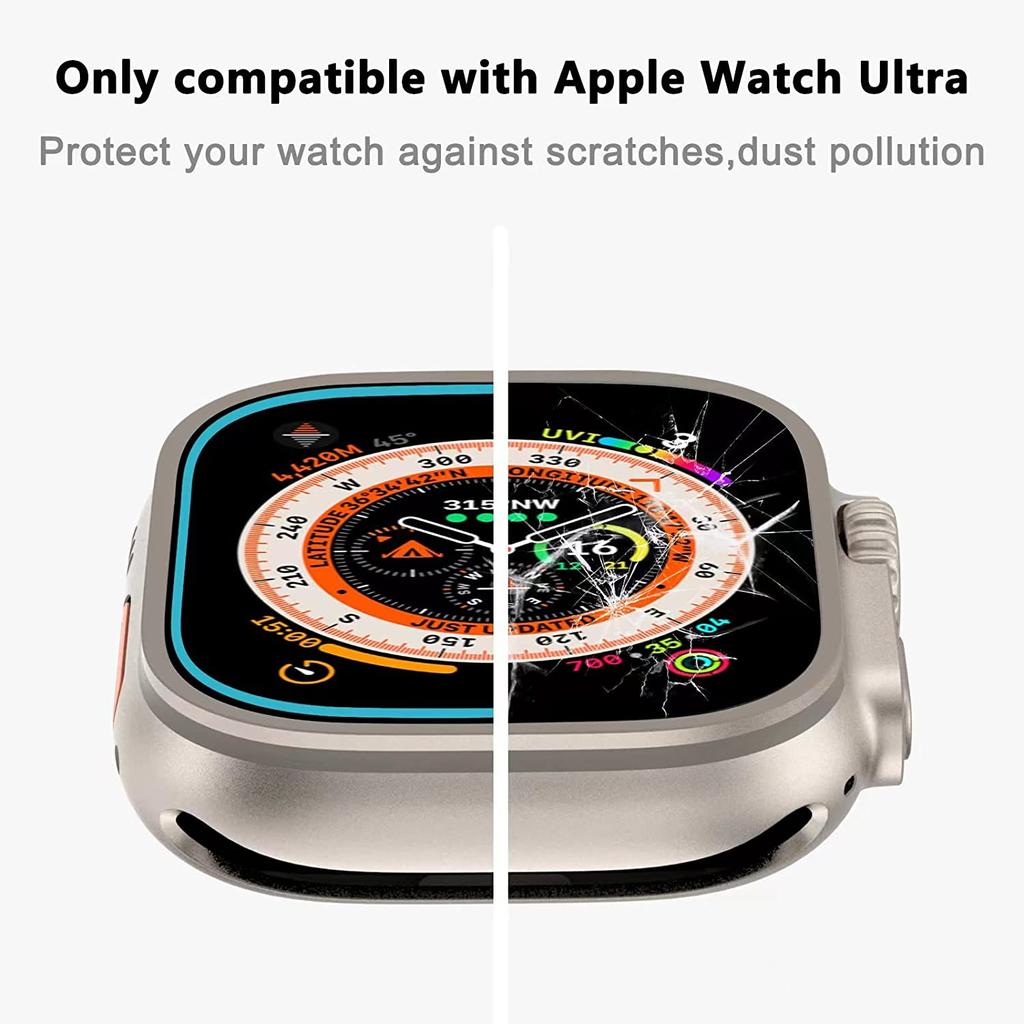 Защитное стекло для экрана Apple Watch Ultra 8 (49ММ) - Полное покрытие, Устойчивость к царапинам, Легкая установка