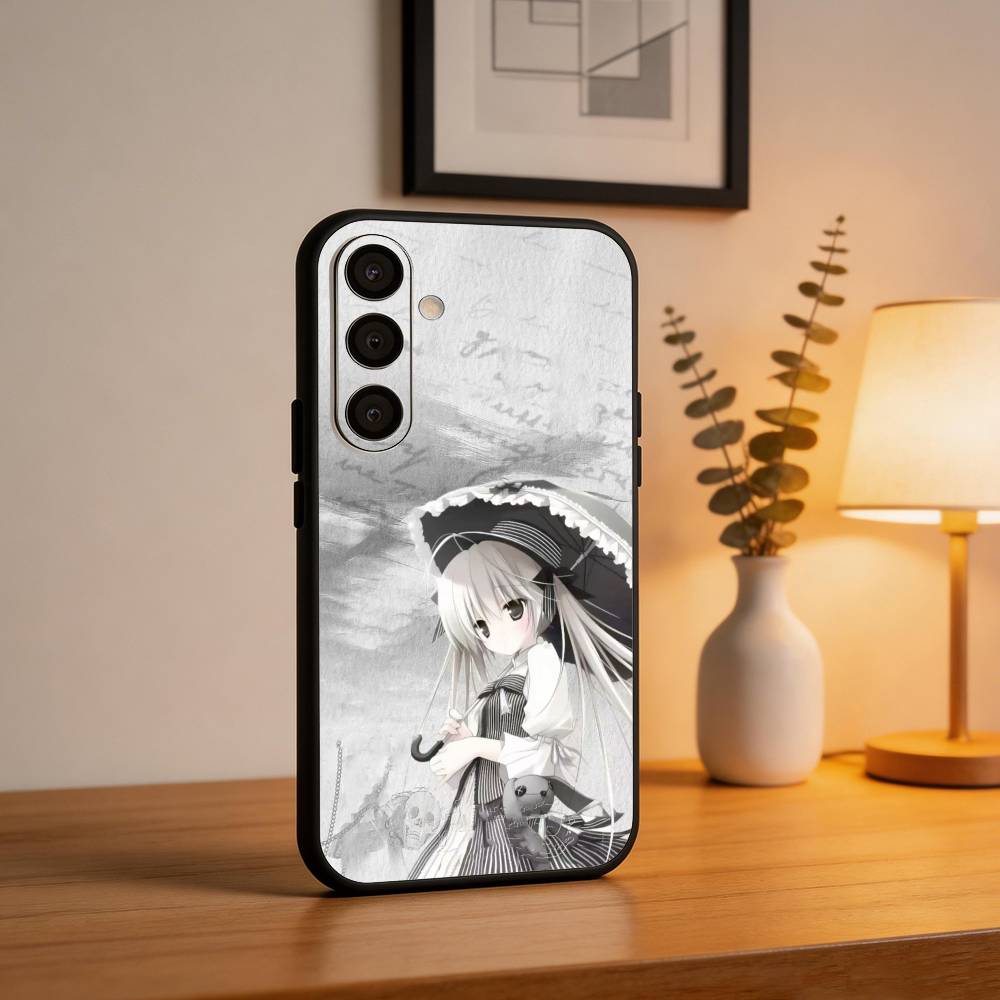 Чехол для телефона Y-Yosuga no S-Sora Аниме для Samsung A73,72,71,53,52,51,22,91,80, Мягкая черная крышка