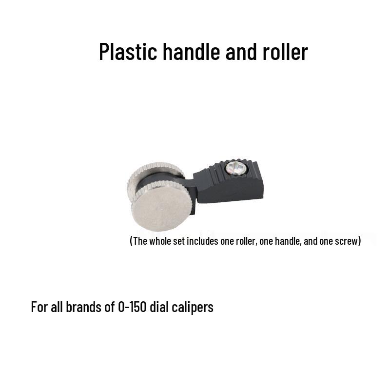 Циферблатный штангенциркуль с металлической и пластиковой рукояткой, 0-150/200/300 мм, нониус, ролик для точной настройки
