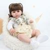 50 CM Soft Silicone Bebe Reborn Dolls Toddler Girl Toy Realistic Newborn Baby Princess with Cloth Body Lifelike