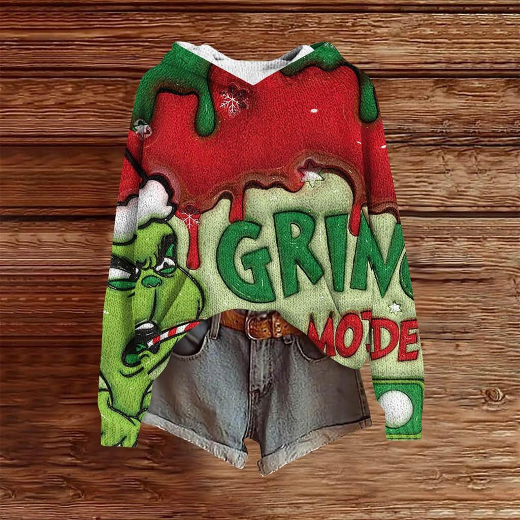 Sweatshirts For Women Knit Sweater Cute Shirt Fall Pullover Hooded Sweatshirt